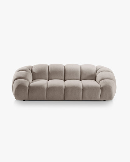 Diana sofa – Strukturirana tkanina (Bubble) – Tamno bež