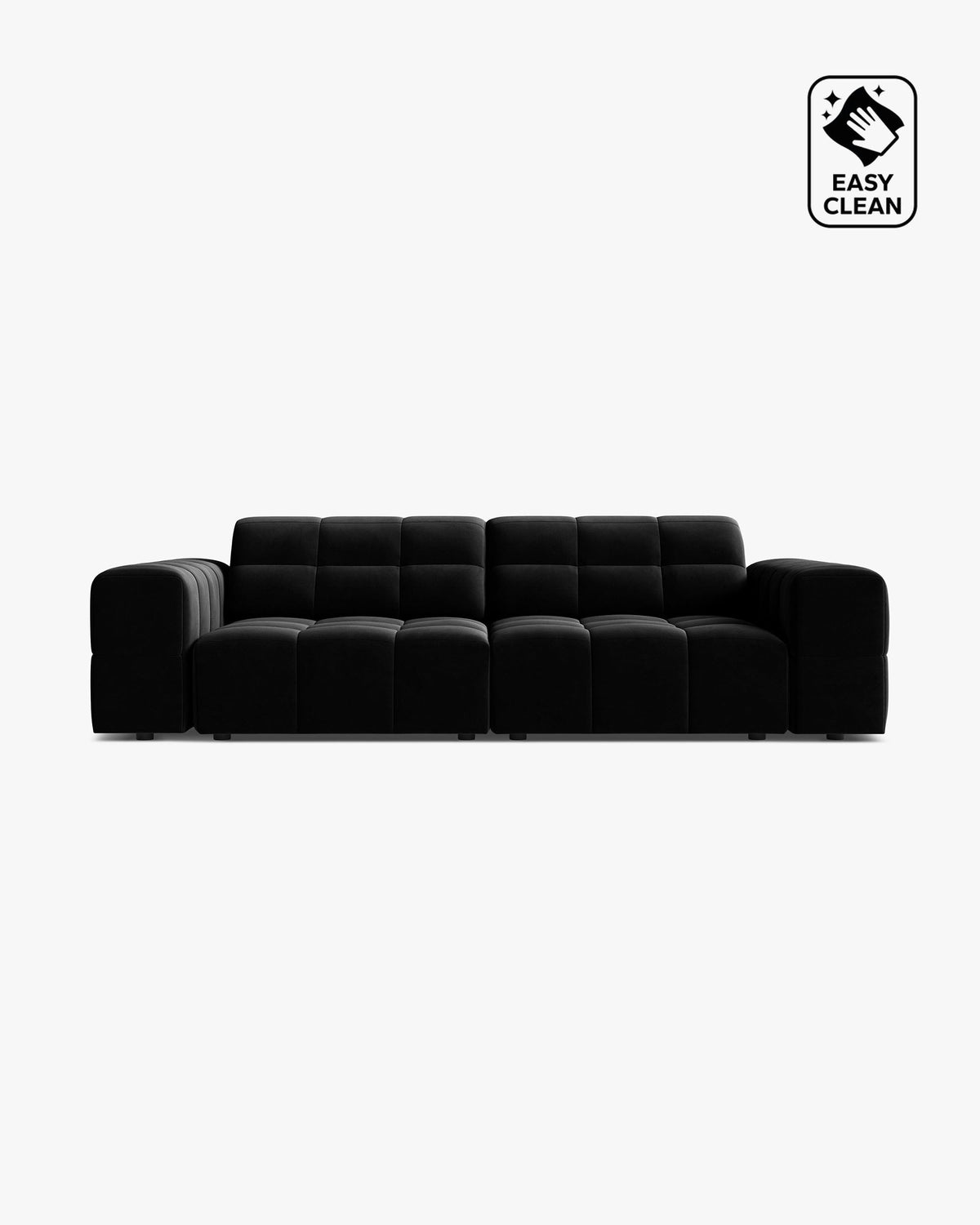 Jennifer sofa – Velvet (Venus) – Crna