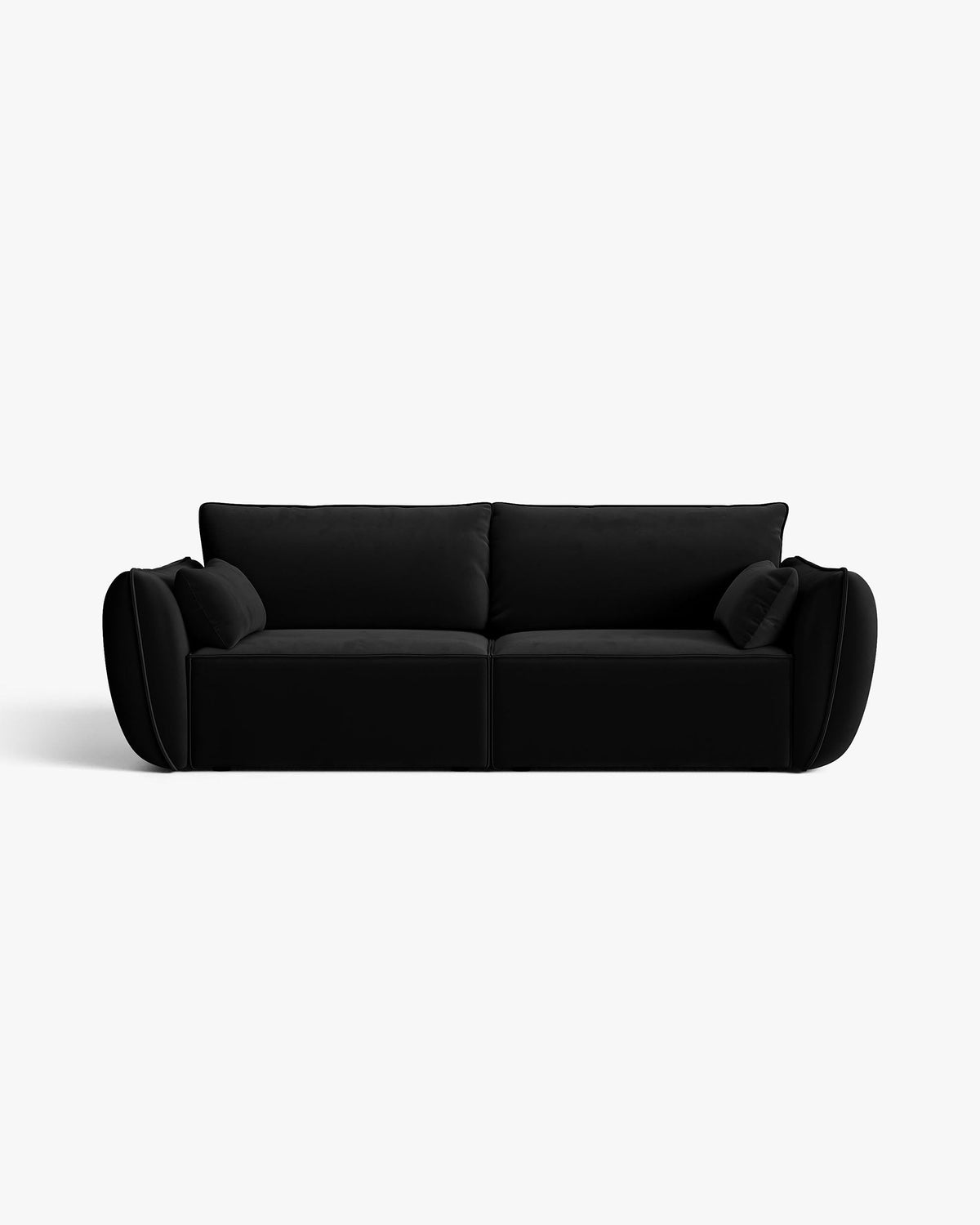 Kaelle sofa – Velvet (Bluvel) – Crna