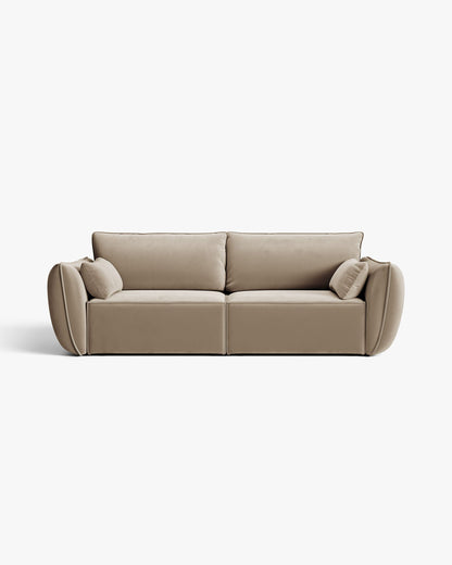 Kaelle sofa – Velvet (Bluvel) – Cappuccino