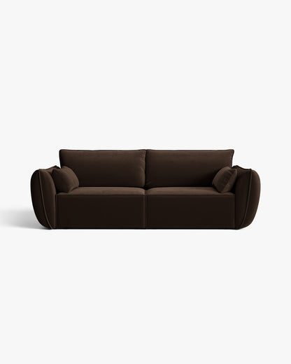 Kaelle sofa – Velvet (Bluvel) – Tamno smeđa