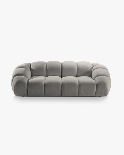 Diana sofa (234 cm) – Strukturirana tkanina (Bubble) – Svijetlo siva