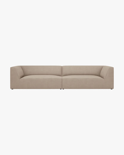 Ruby sofa – Strukturirana tkanina (Ottawa) – Tamno bež