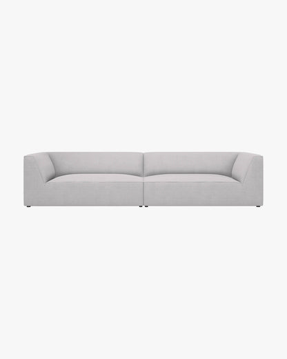 Ruby sofa – Strukturirana tkanina (Ottawa) – Svijetlo siva