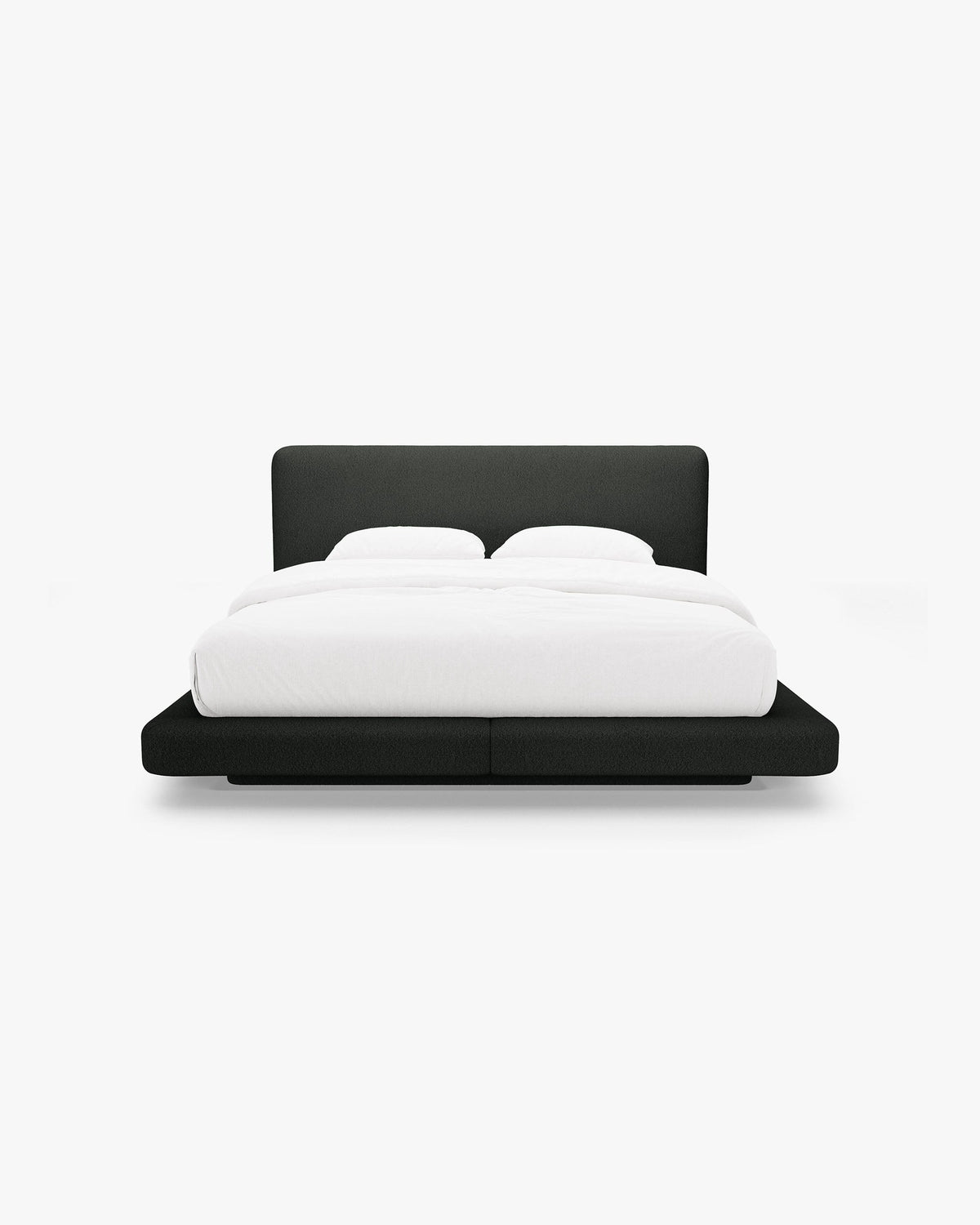 Linea krevet s uzglavljem – Buklé (Baloo) – Crna / 140 × 200 cm