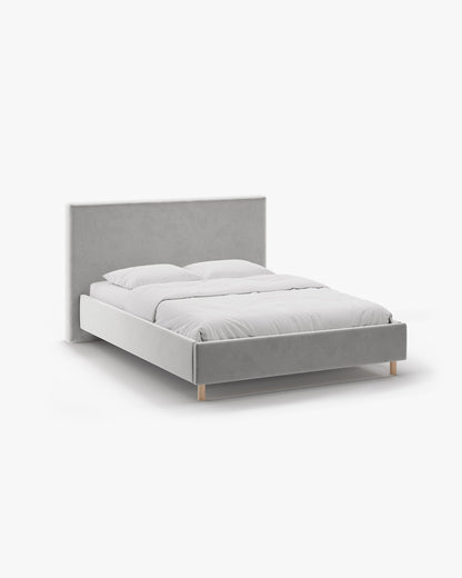Eloise krevet sa spremištem – Velvet (Magic Velvet) – Svijetlo siva / 140 × 200 cm