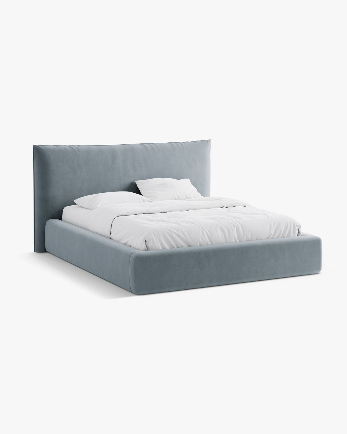 Kaelle krevet sa spremištem – Velvet (Bluvel) – Svijetlo plava / 160 × 200 cm