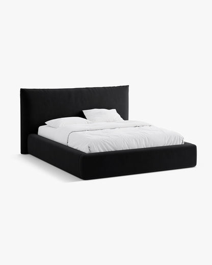 Kaelle krevet sa spremištem – Velvet (Bluvel) – Crna / 160 × 200 cm