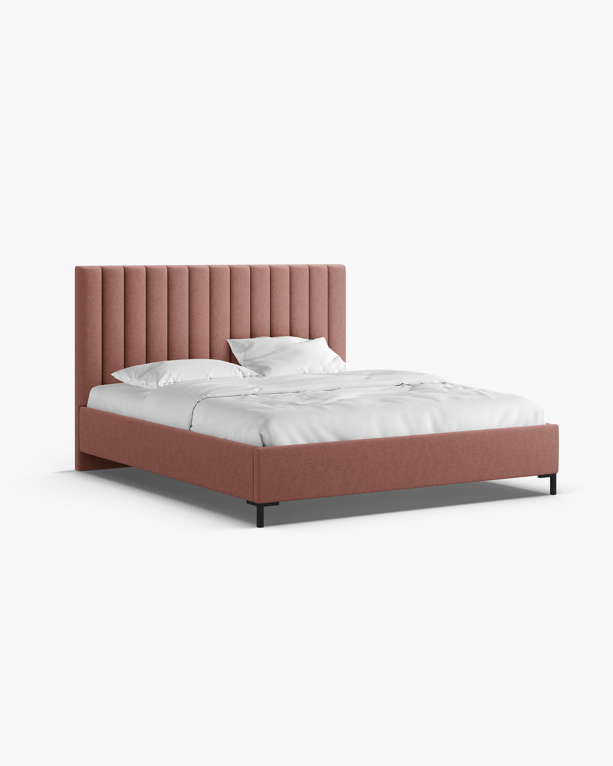 Allison krevet sa spremištem (150 cm) – Strukturirana tkanina (Moly) – Dark Pink / 180 × 200 cm