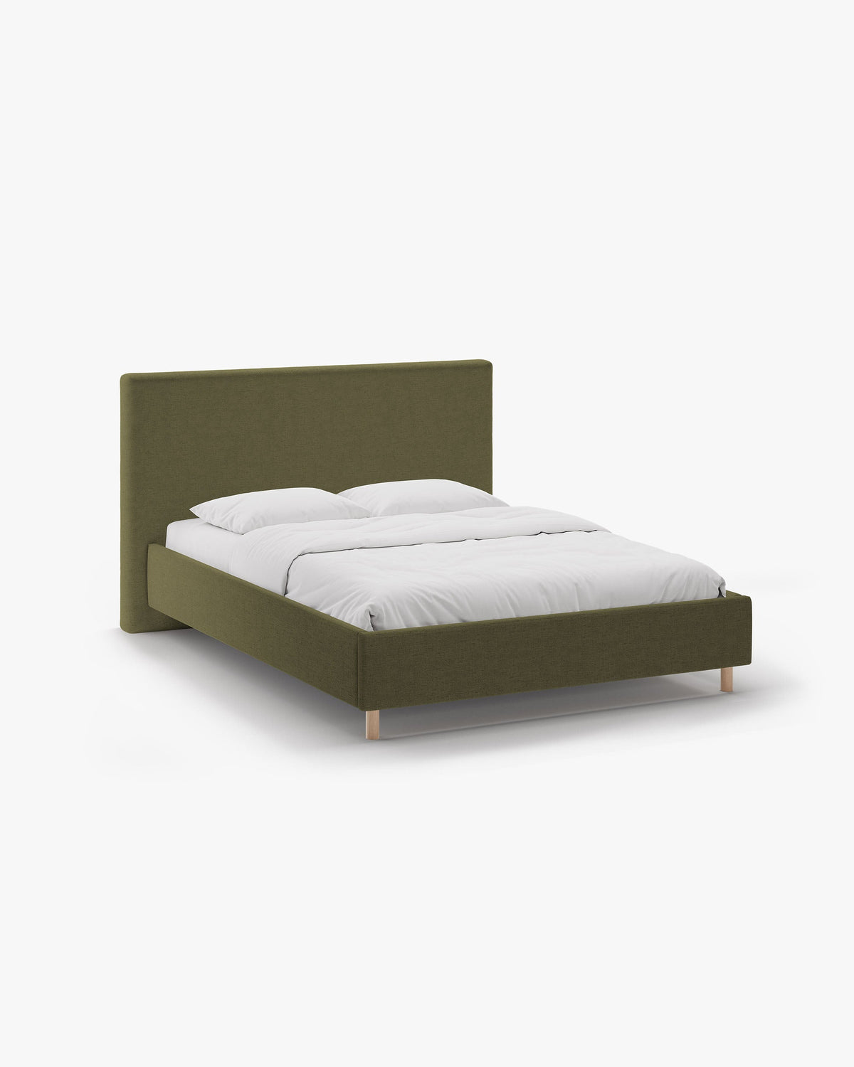 Eloise krevet sa spremištem – Strukturirana tkanina (Moly) – Zelena / 180 × 200 cm