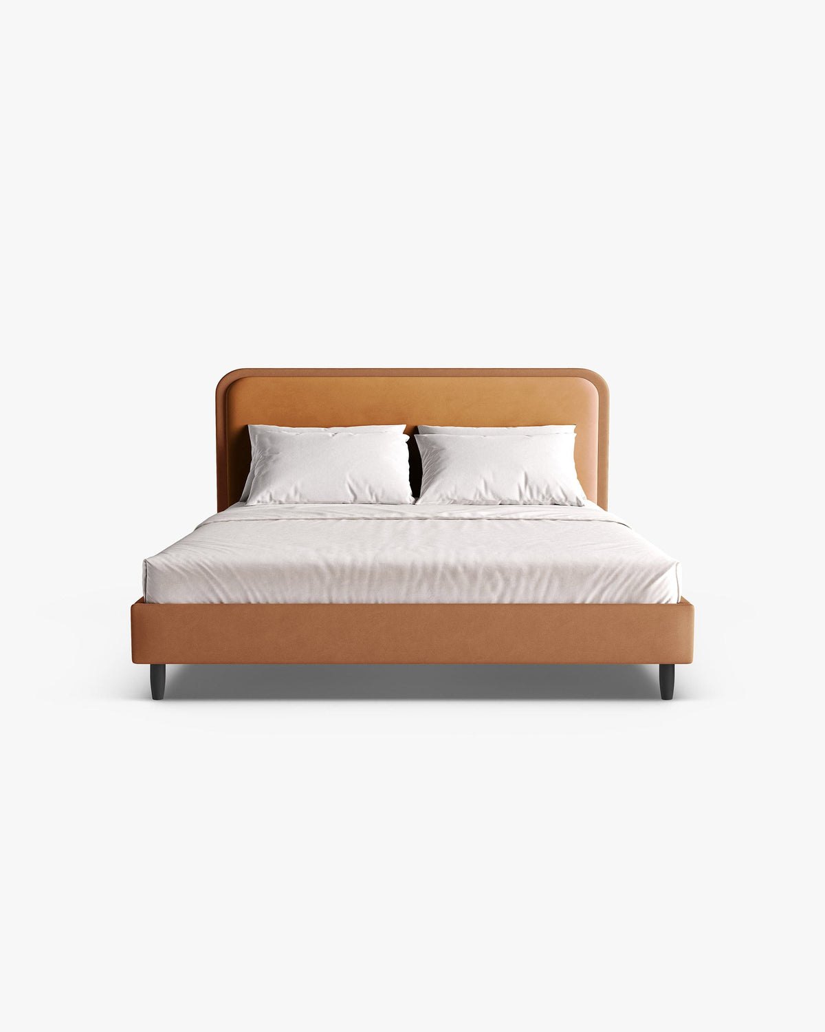 Aveline krevet s uzglavljem – Velvet (Magic Velvet) – Camel / 200 × 200 cm