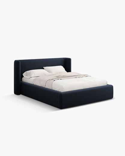 Jolene krevet sa spremištem – Velvet (Bluvel) – Tamno plava / 200 × 200 cm