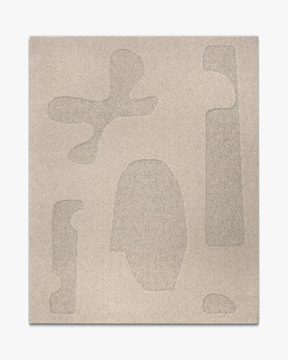 Flow tepih od vune – Vuna / Svijetlo siva / 200 × 300 cm