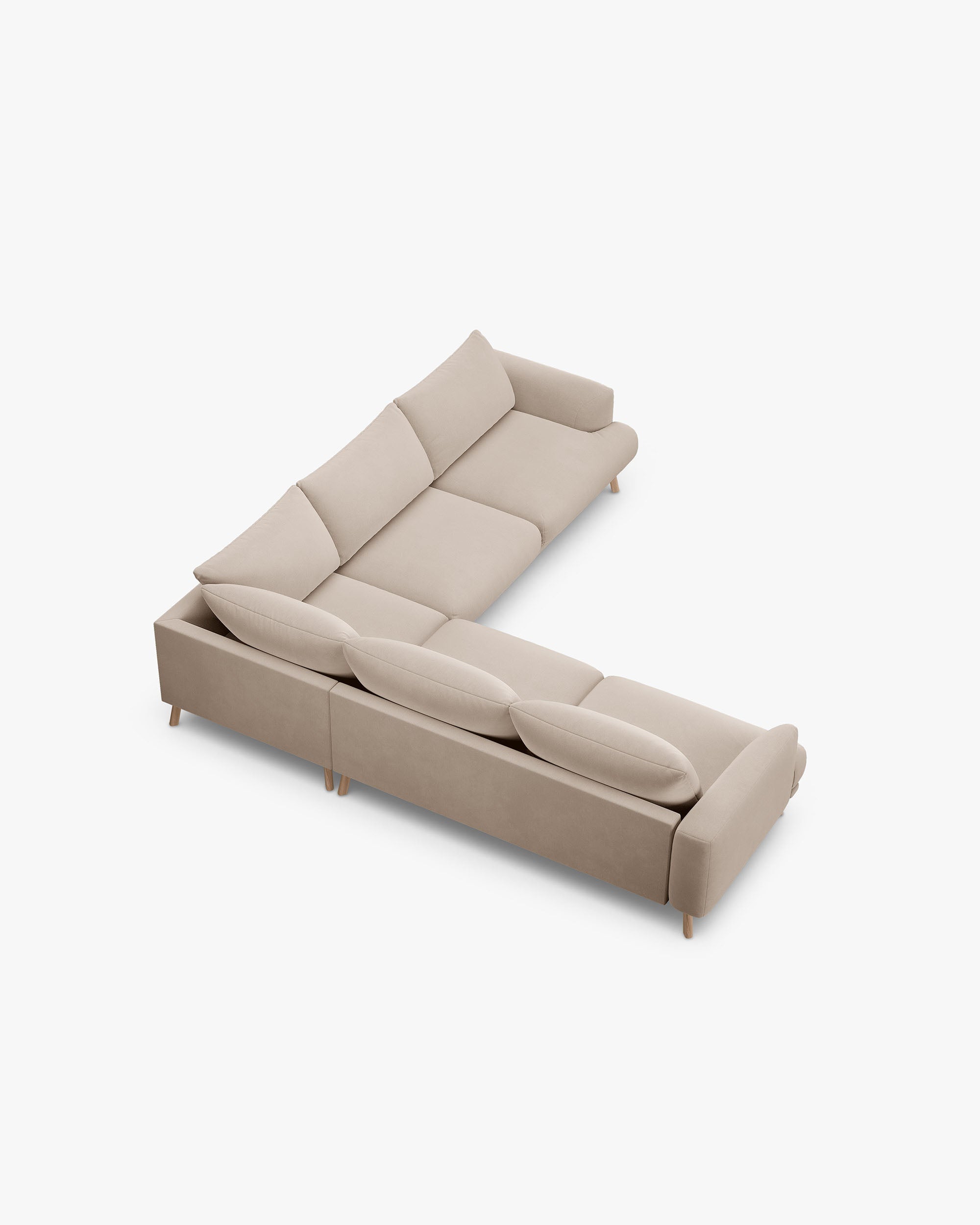 Naomi simetrična kutna sofa 5 mjesta