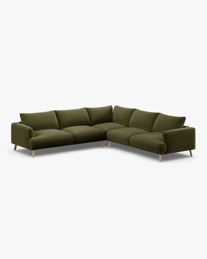Naomi simetrična kutna sofa 5 mjesta