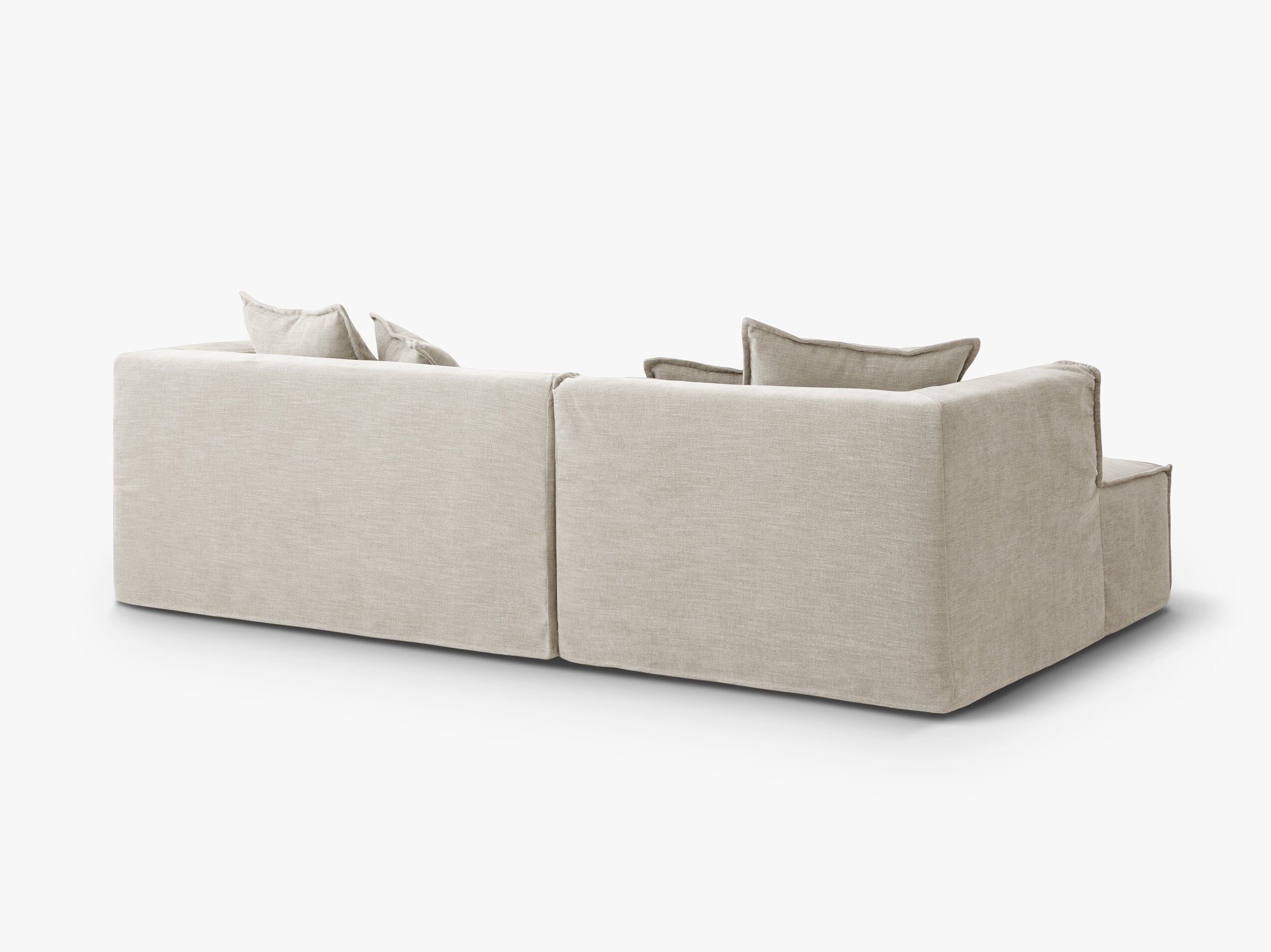Milton kutna sofa (3-sjed) – Natural – Lijevi kut