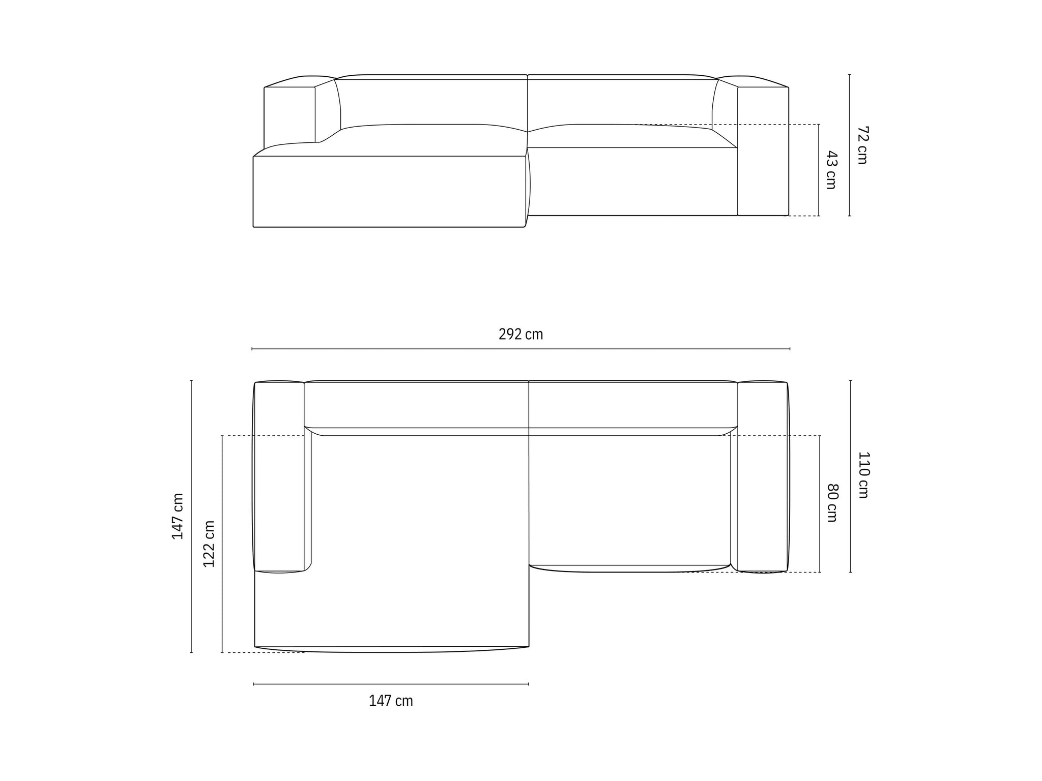 Nuria velika kutna sofa