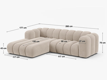 Lupine srednja kutna sofa