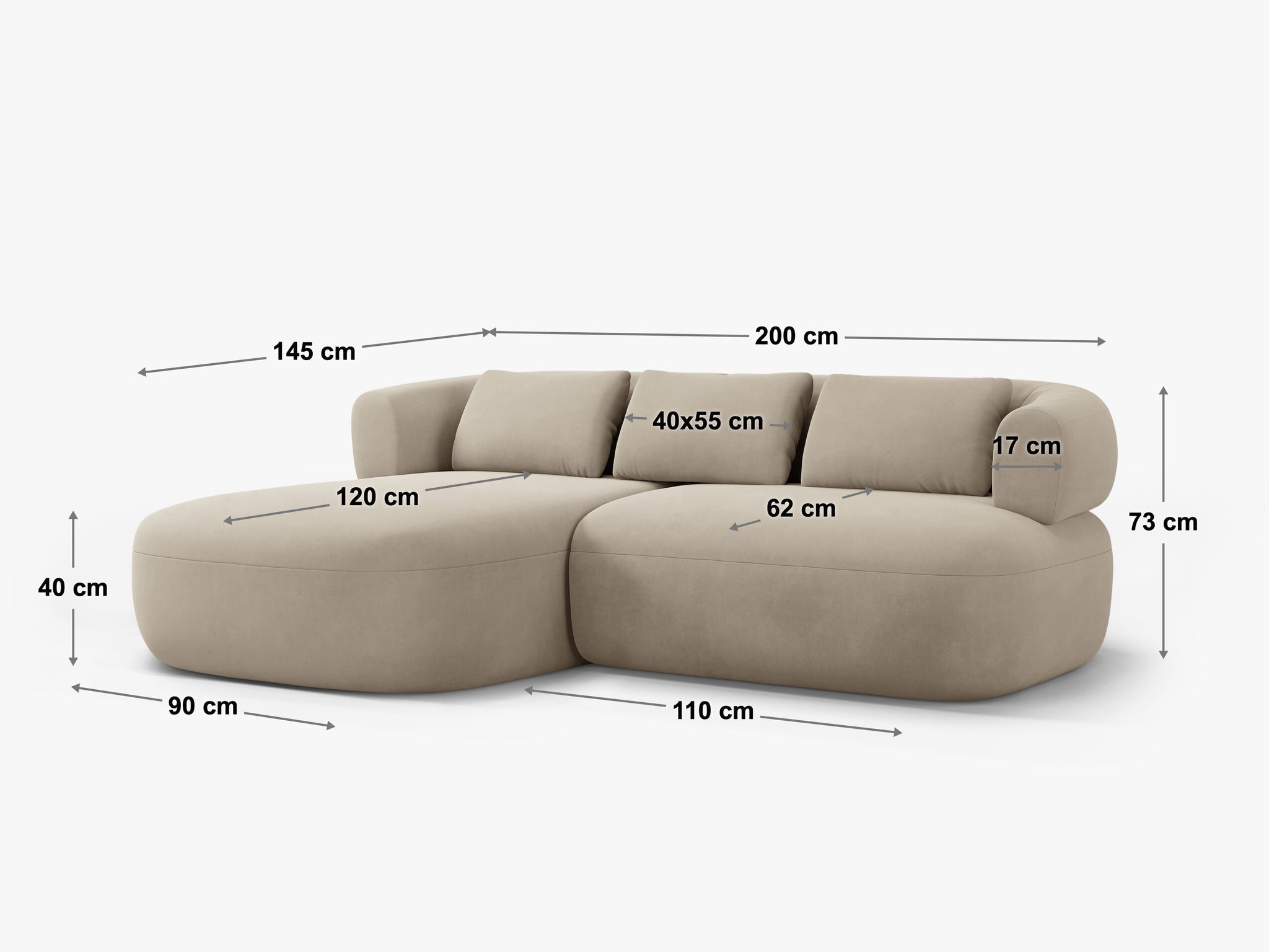 Jenny manja kutna garnitura