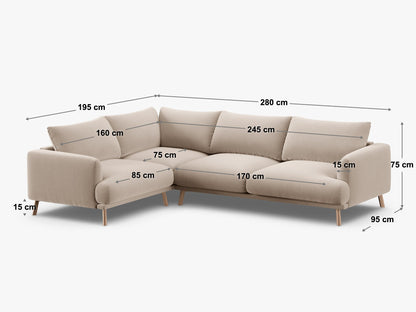 Naomi kutna sofa 4 mjesta (velika)