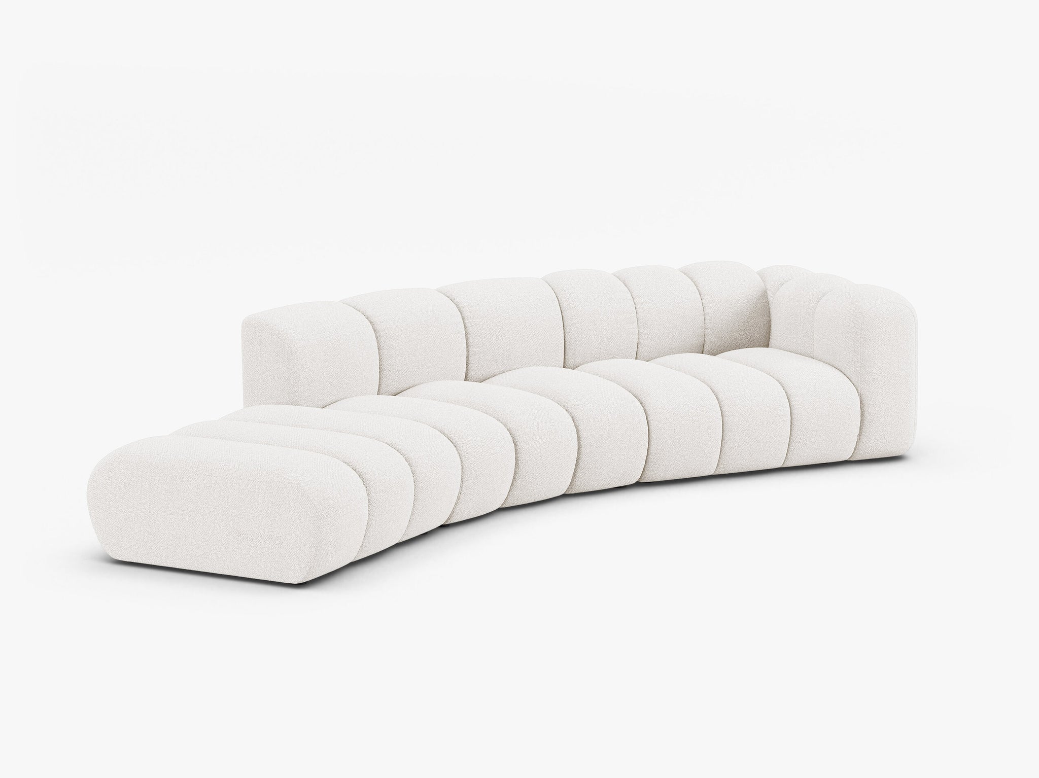 Lupine otvorena zaobljena sofa 5 mjesta