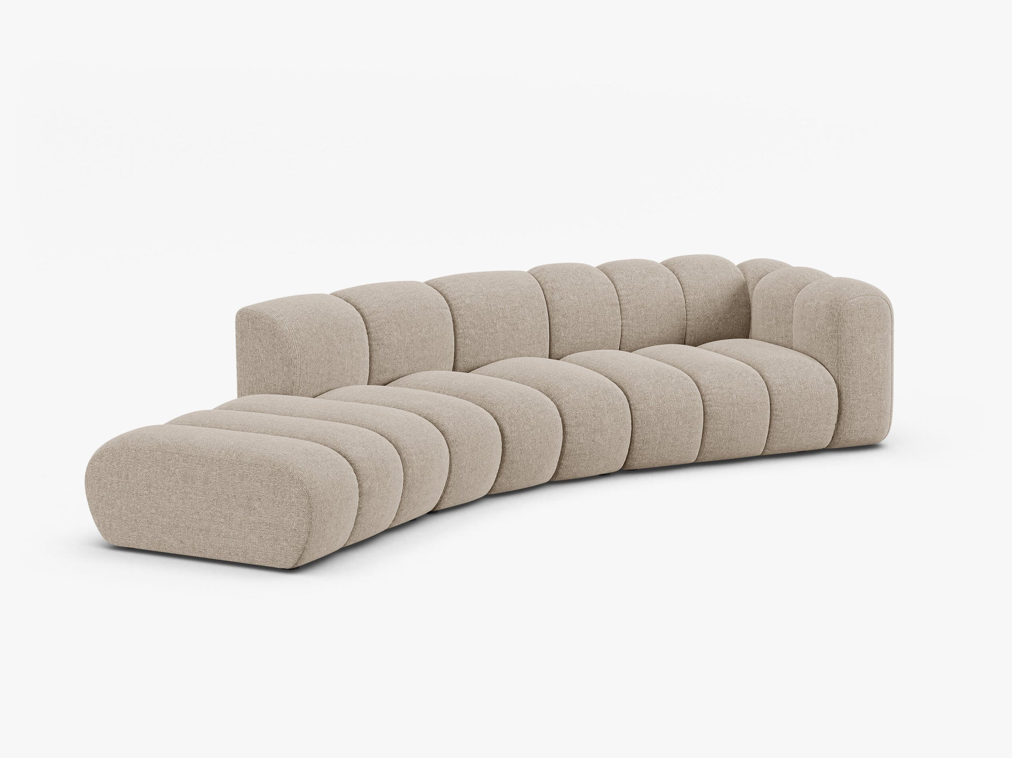 Lupine otvorena zaobljena sofa 5 mjesta