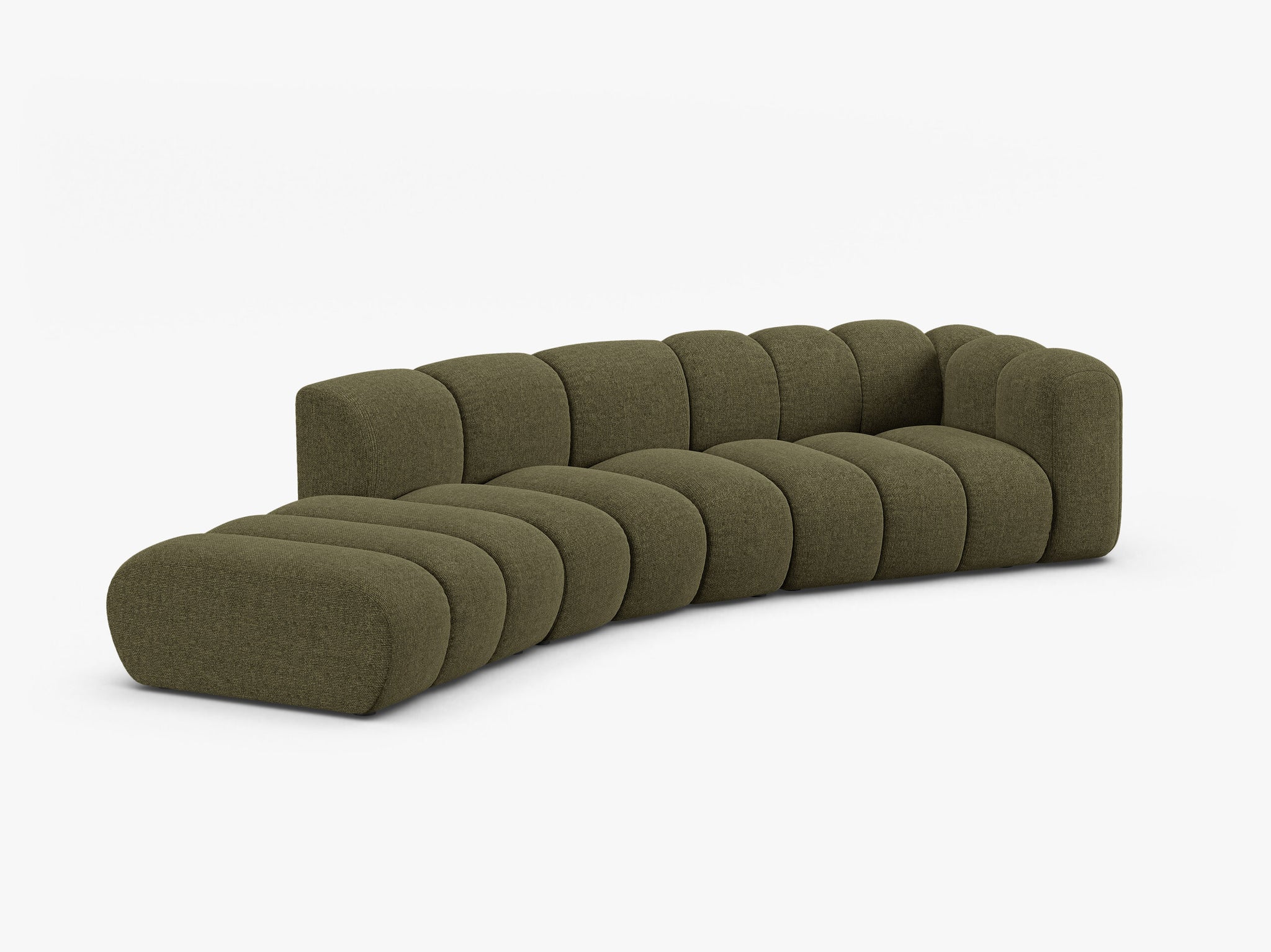 Lupine otvorena zaobljena sofa 5 mjesta