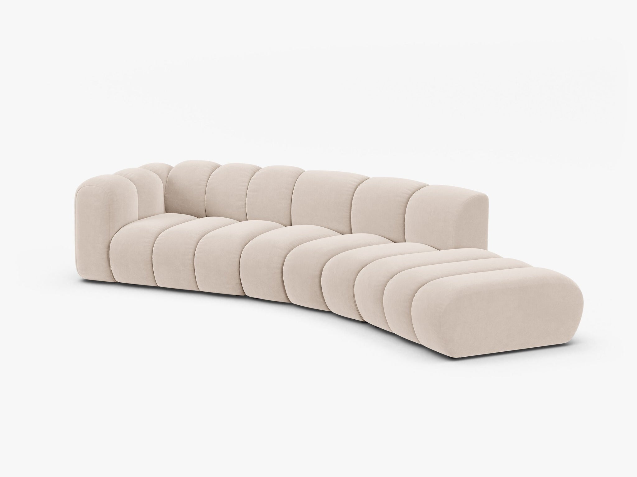 Lupine otvorena zaobljena sofa 5 mjesta