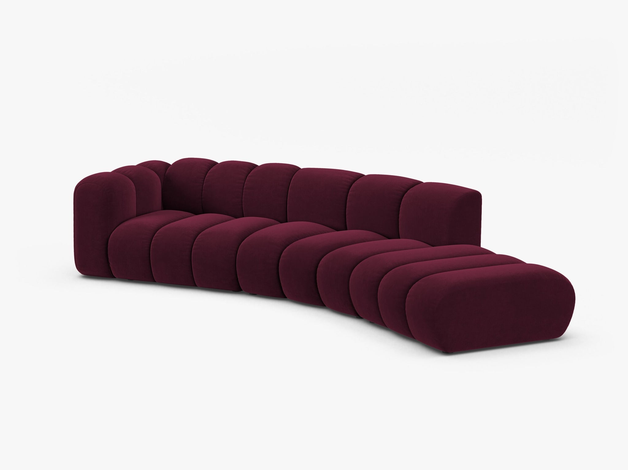 Lupine otvorena zaobljena sofa 5 mjesta