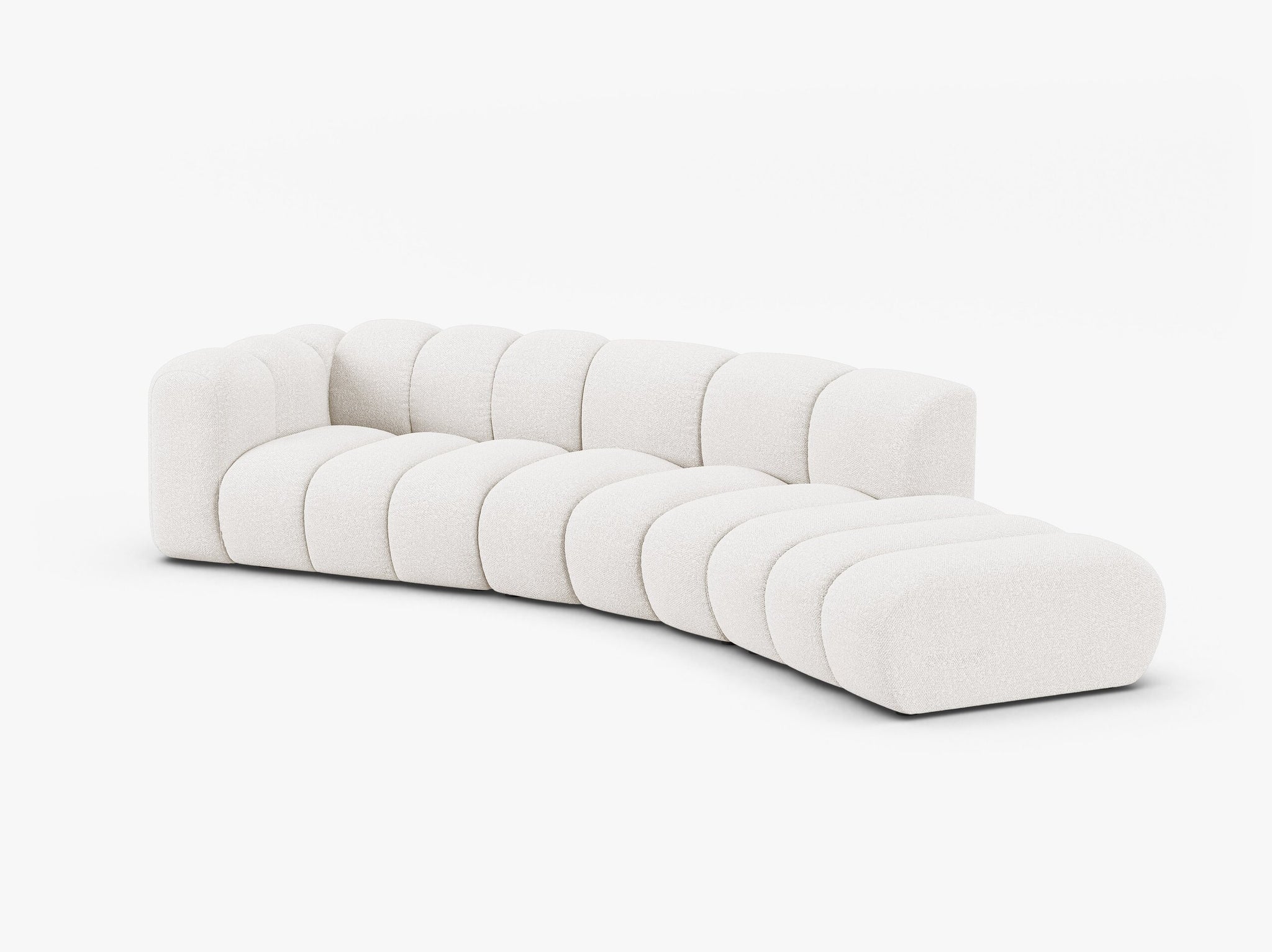 Lupine otvorena zaobljena sofa 5 mjesta