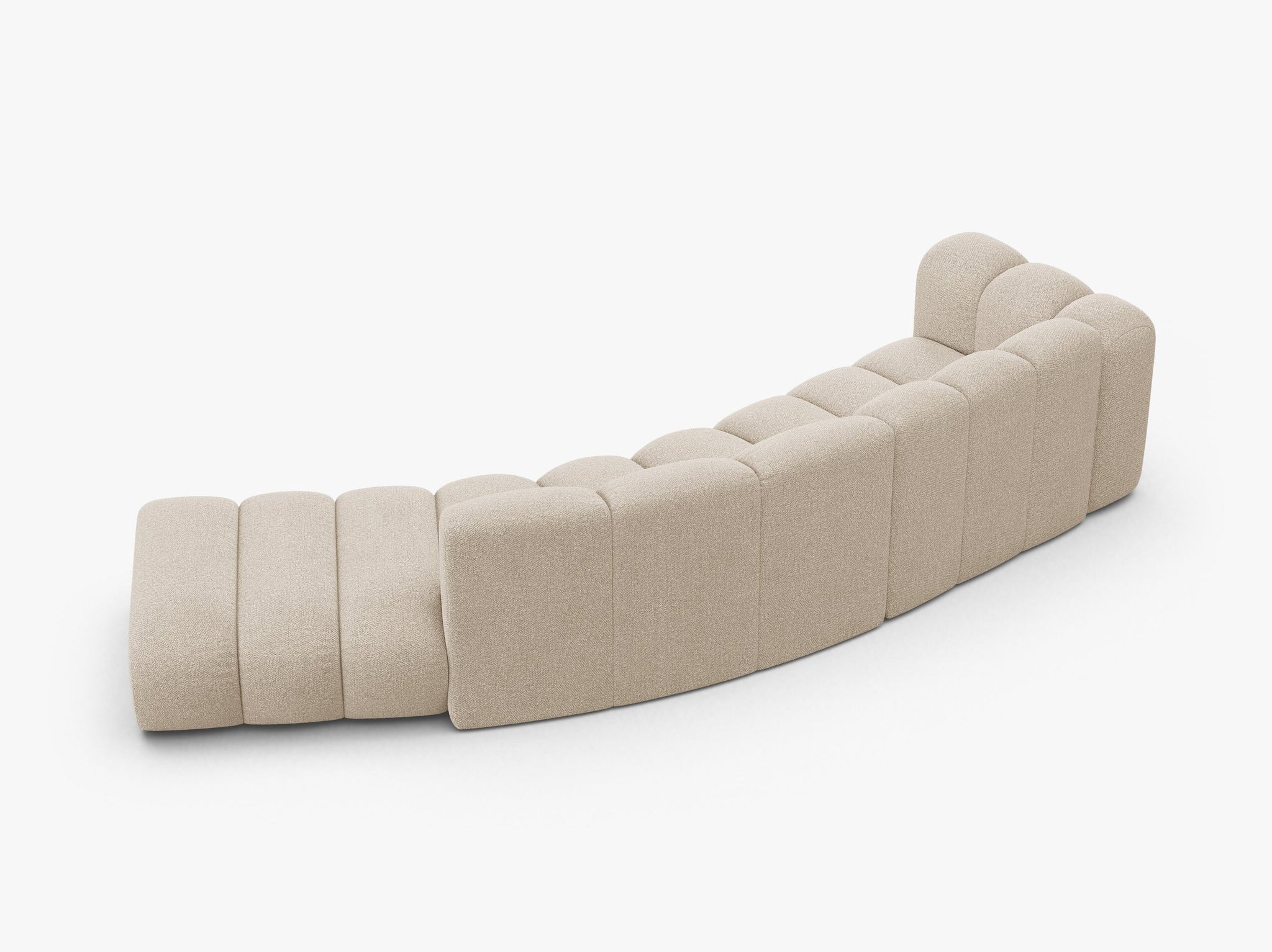 Lupine otvorena zaobljena sofa 5 mjesta