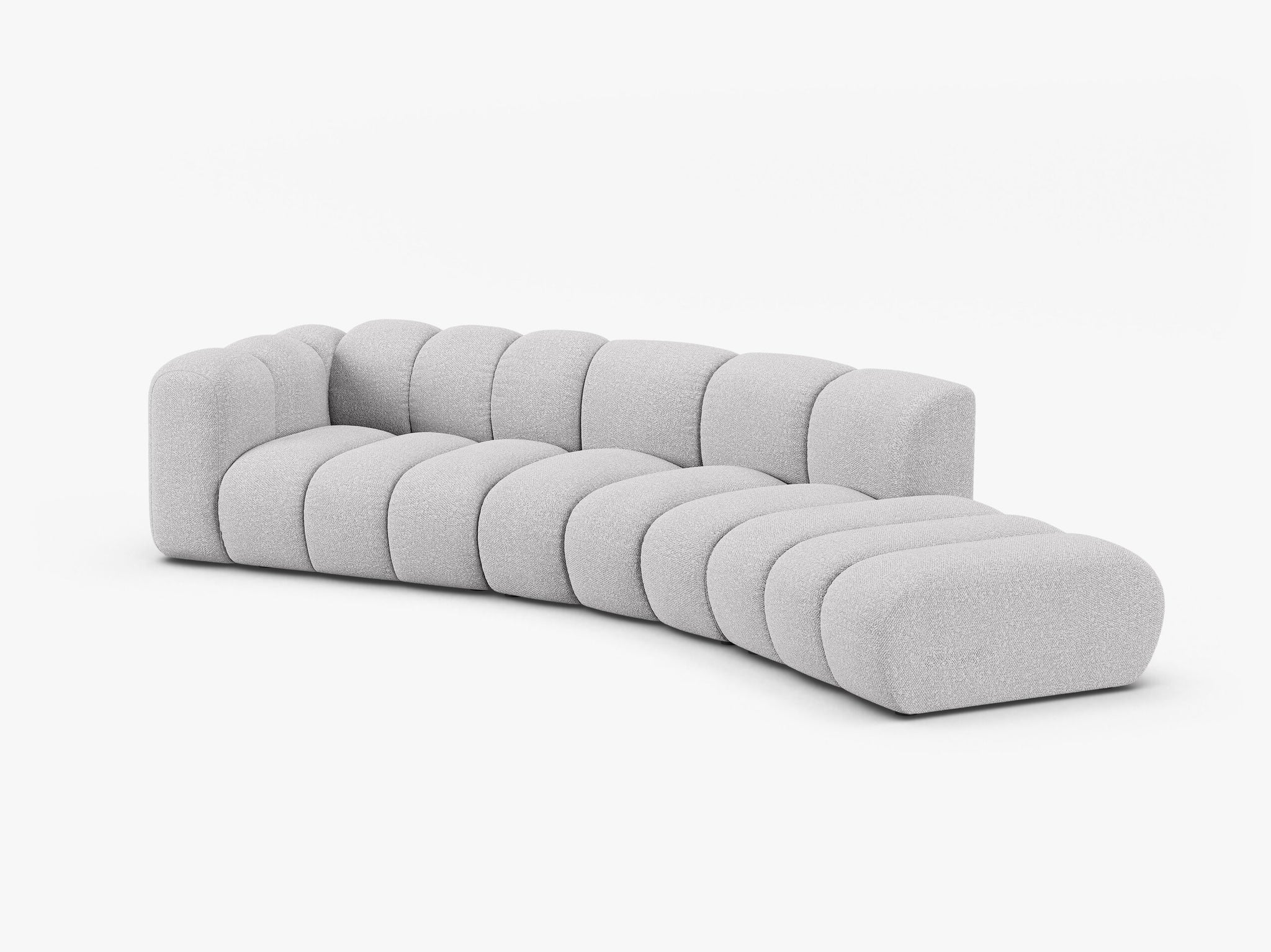 Lupine otvorena zaobljena sofa 5 mjesta