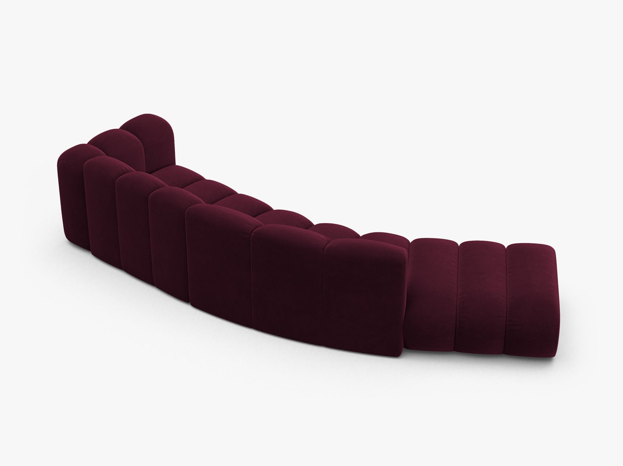 Lupine otvorena zaobljena sofa 5 mjesta