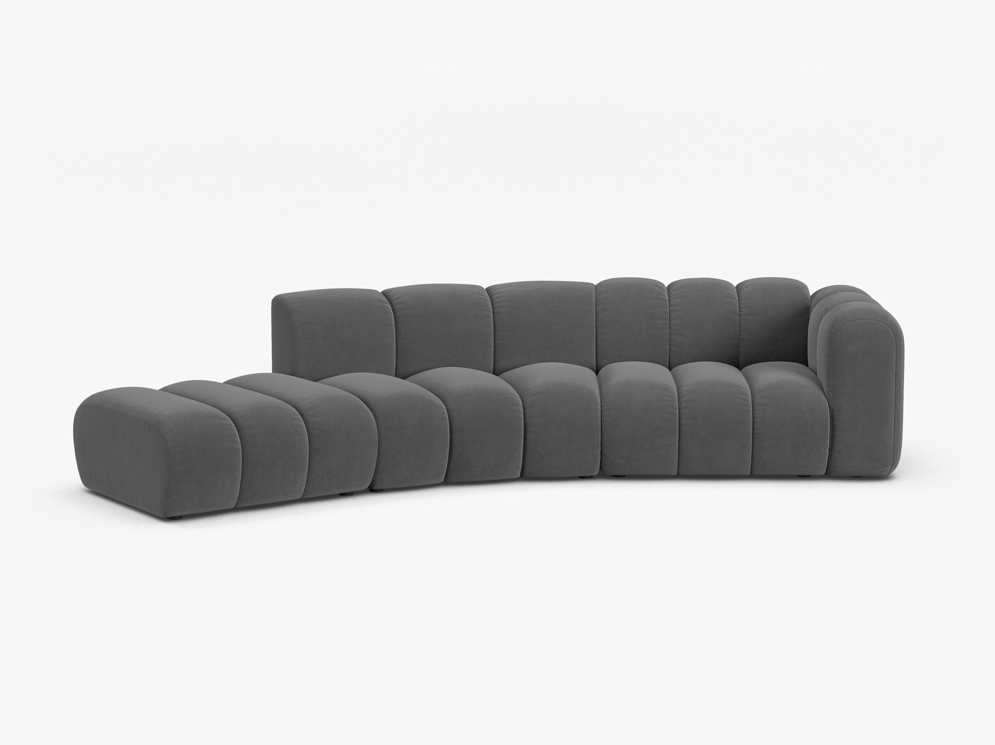 Lupine otvorena zaobljena sofa 5 mjesta