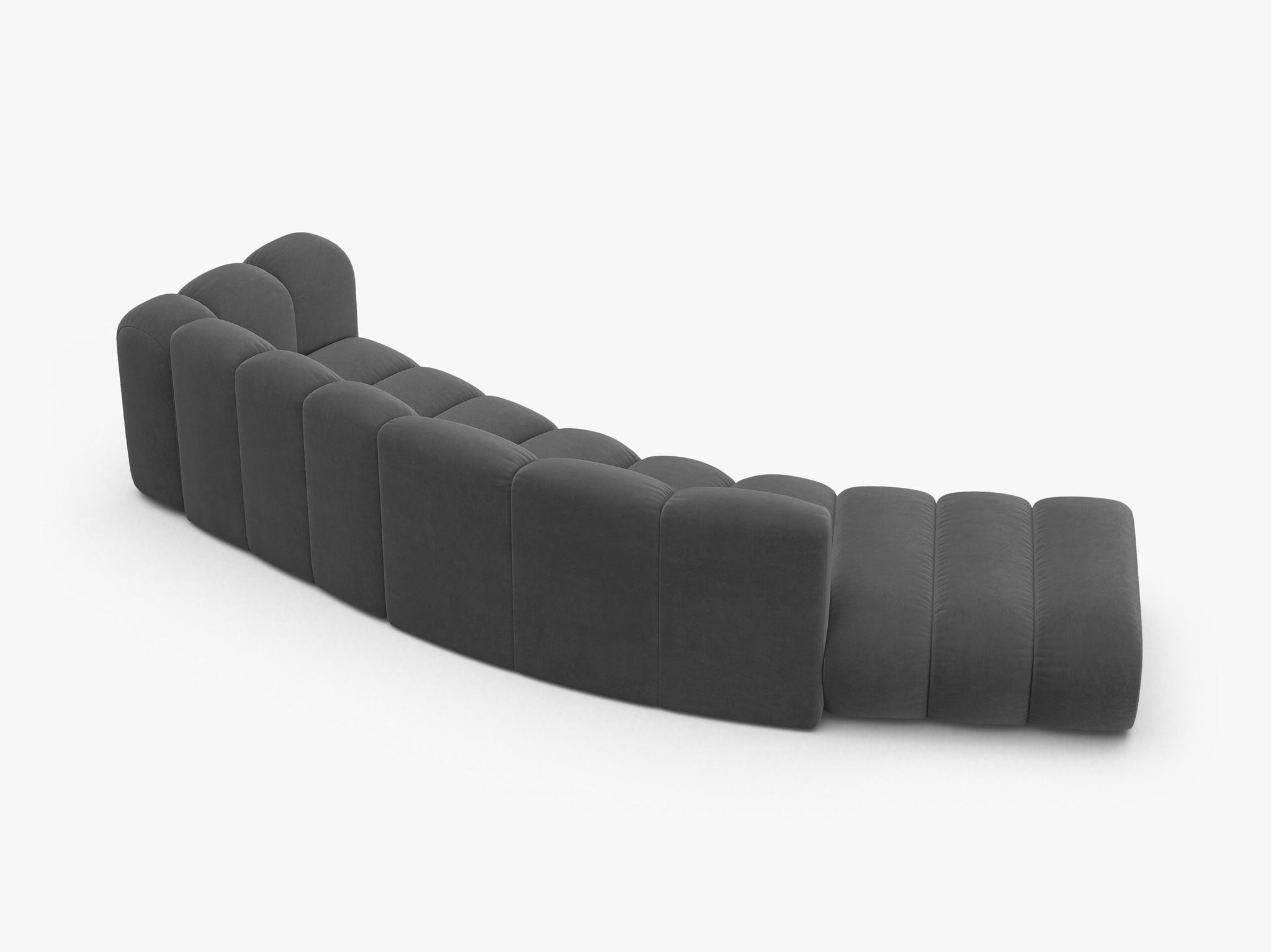 Lupine otvorena zaobljena sofa 5 mjesta