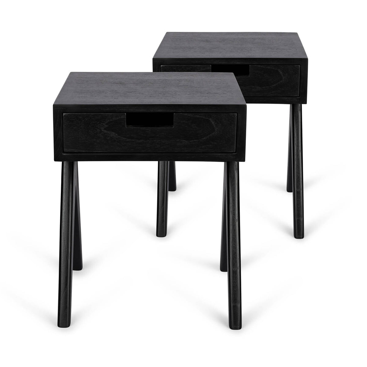 Set 2 x W.T.H. Drawer noćni ormarić – Ugljen crna, slika 4, DETJER