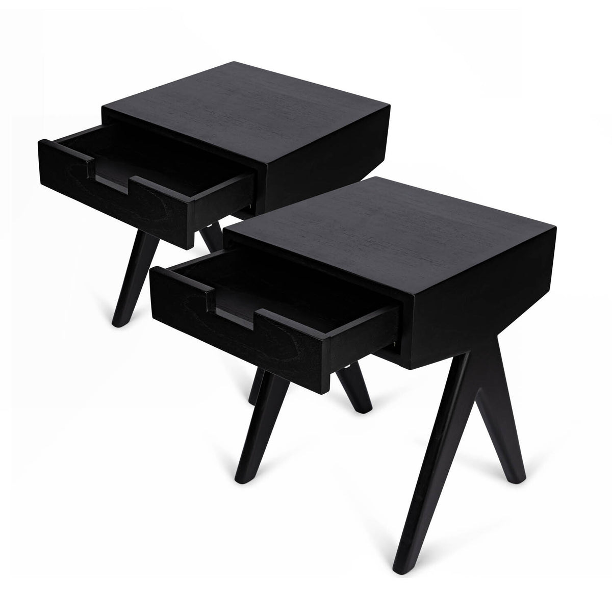 Set 2 x W.T.H. Drawer noćni ormarić – Ugljen crna, slika 2, DETJER